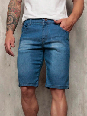 Bermuda Jeans Masculina com Lycra Urbano Loja Viego bermuda jeans Bermuda Jeans Casual bermuda jeans masculina Bermuda Jeans Masculina com Lycra Urbano bermuda masculina jeans short jeans masculino