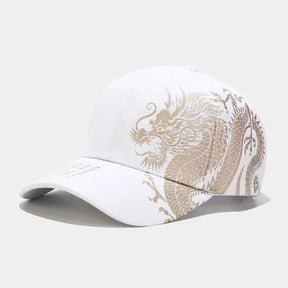 Boné Masculino Dragon Chinese Branco Loja Viego bone masculino bone masculino original boné boné ajustável Boné Beisebol boné black rebel boné casual masculino boné com aba curva boné estilo masculino Boné Masculino aba curva Boné Masculino Dragon Chinese boné preto masculino boné streetwear boné urbano
