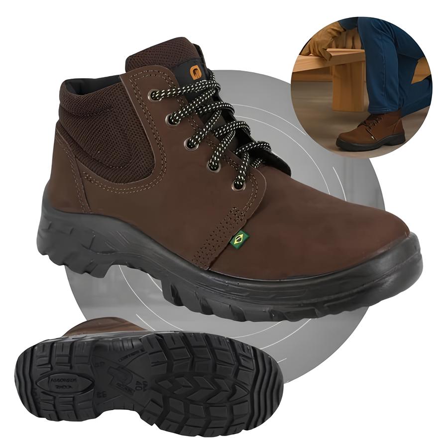 Bota Masculina Trabalho Segurança Modelo Ecosafety Loja Viego Bota de Segurança bota masculina bota masculina trabalho Bota Masculina Trabalho Segurança Modelo Ecosafety bota para trabalho Botas