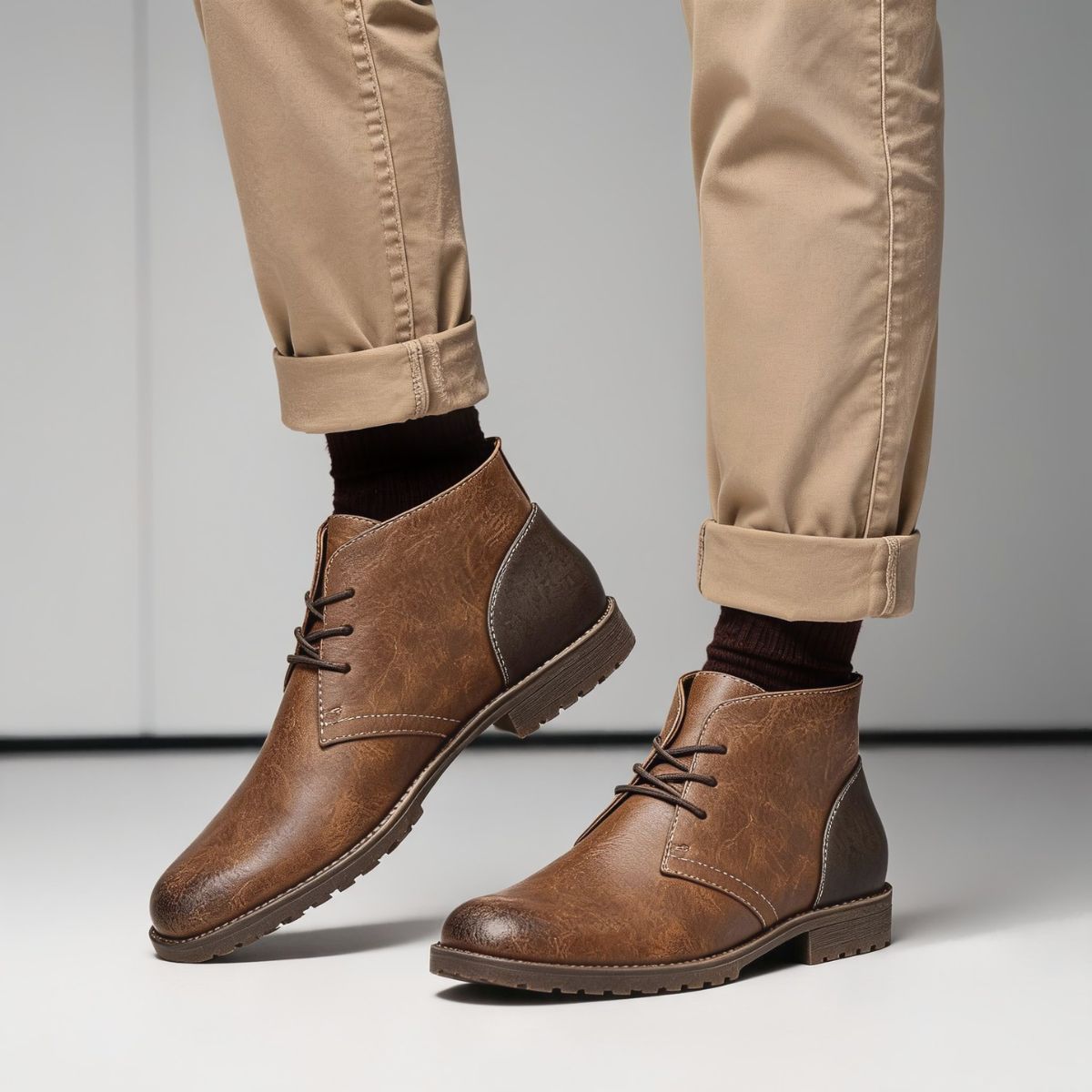 Bota Masculino de Couro Marrom Timber Viego