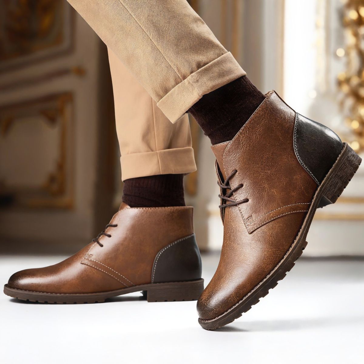 Bota Masculino de Couro Marrom Timber Viego
