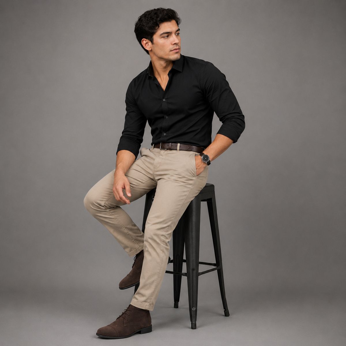 Bota Social Masculina de Camurça Viego Loja Viego