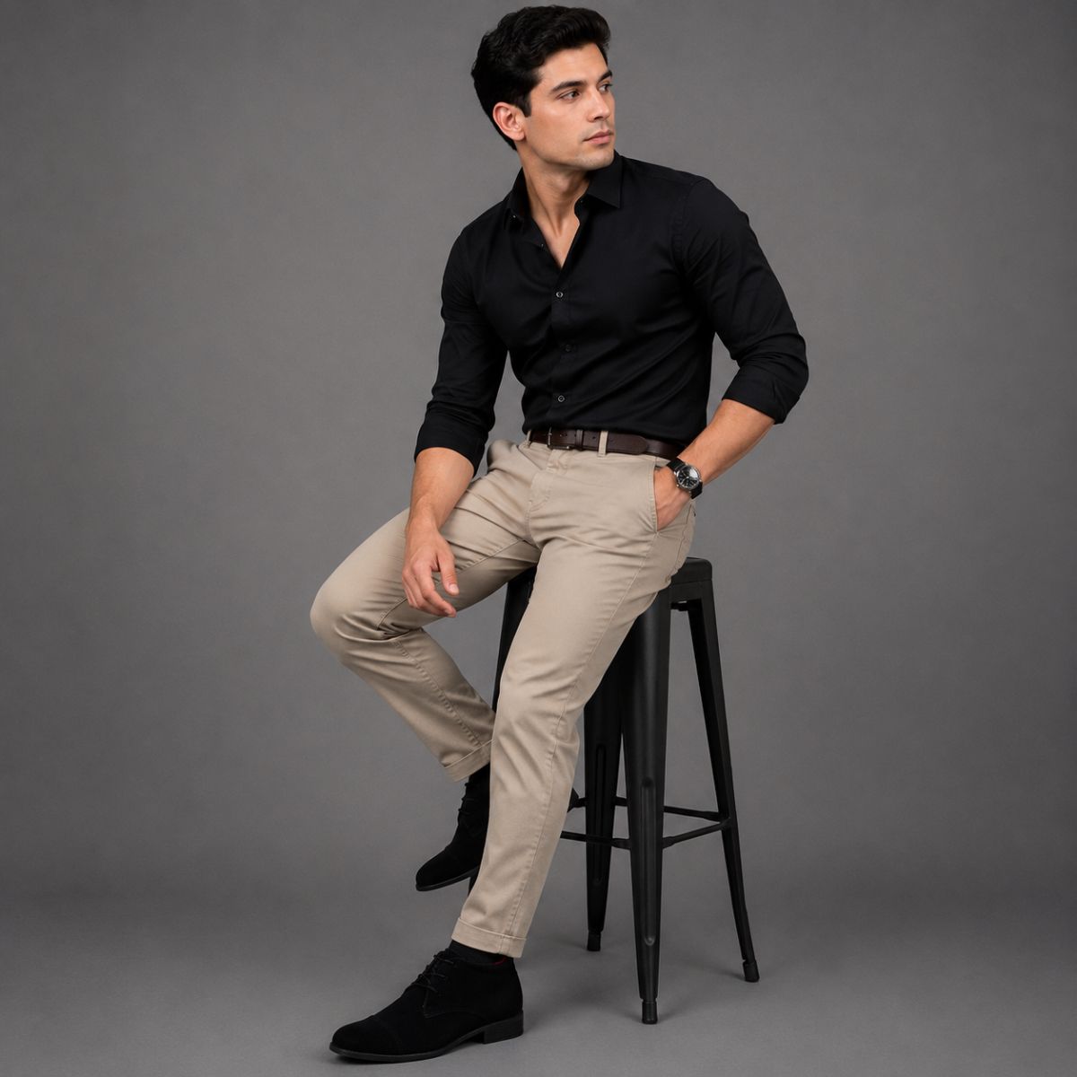 Bota Social Masculina de Camurça Viego Loja Viego