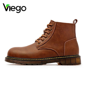 Bota de Couro Legítimo Masculino Marrom Rústica Loja Viego bota de couro Bota de couro legítimo Bota de Couro Legítimo Masculino Marrom Rústica Bota de couro marrom bota de couro masculina bota masculina bota moc toe Bota rústica masculina Botas Calçados masculinos de qualidade