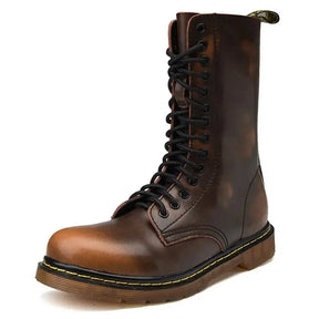 Bota Coturno Masculino Cano Alto - German Marrom Loja Viego bota coturno masculino Bota Coturno Masculino Cano Alto - German bota de couro bota de couro masculina bota masculina Botas coturno masculino