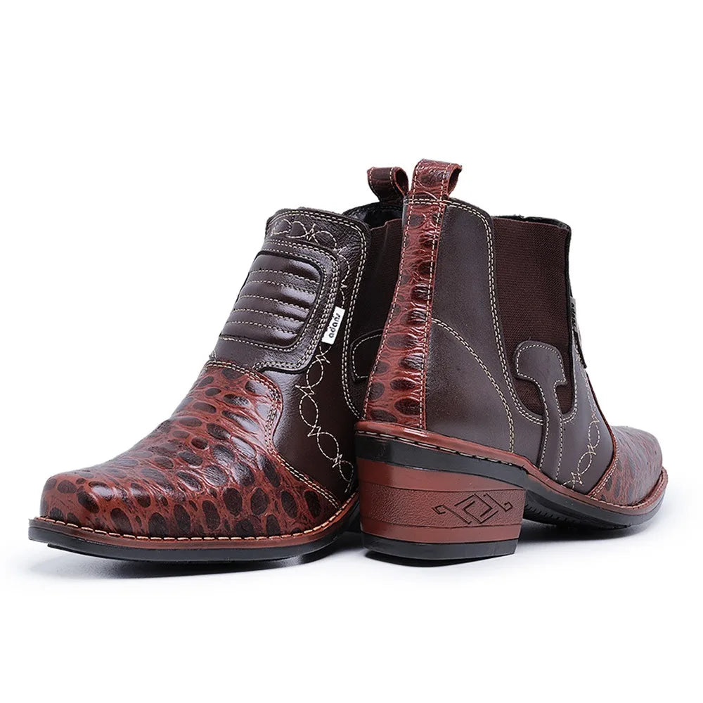 Bota Masculina Country Texana Couro Legítimo Loja Viego bota bota autêntica bota cano alto bota confortável bota country bota durável Bota Masculina Country Texana Couro Legítimo bota masculina couro bota rodeio bota texana couro legítimo estilo cowboy presente masculino.