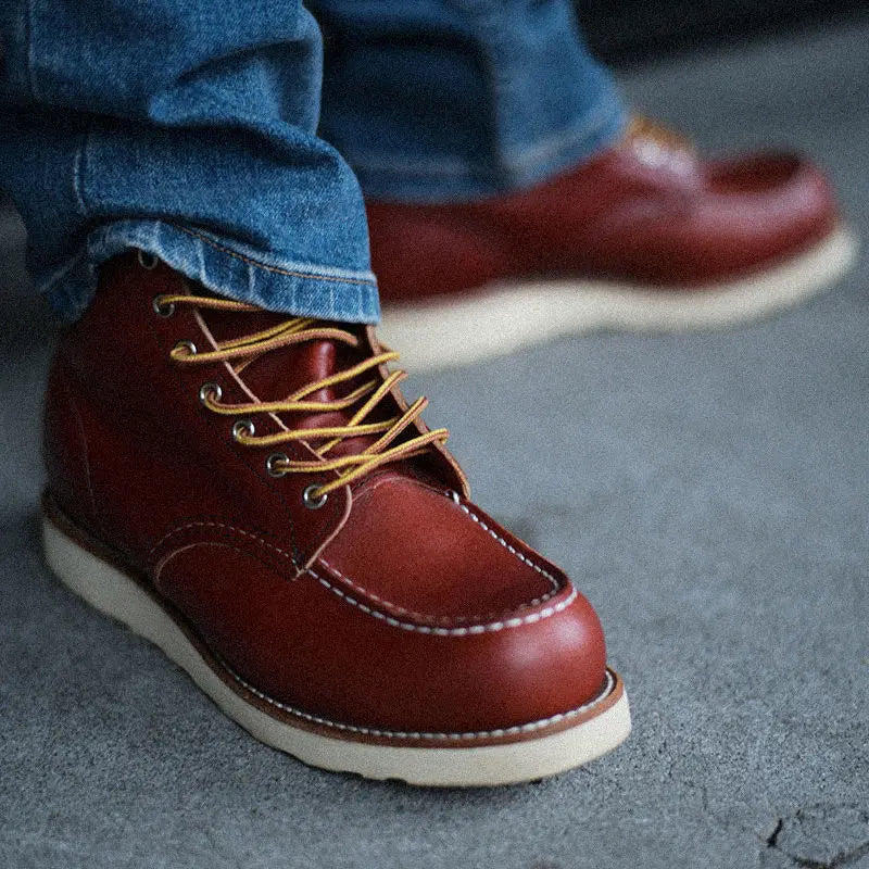 Bota Masculina Moc Toe Wine Red Loja Viego bota de couro bota de couro masculina bota masculina Bota masculina cor Wine Red Bota Masculina de Couro Maden Vintage Bota masculina estilo Moc Toe bota masculina moc toe Bota Masculina Moc Toe Wine Red bota moc toe Botas moc toe