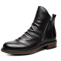 Bota Masculina Social de Couro Modelo Retrô Preto Loja Viego bota masculina bota masculina couro bota masculina de couro Bota Masculina Social Bota Masculina Social de Couro Modelo Retrô