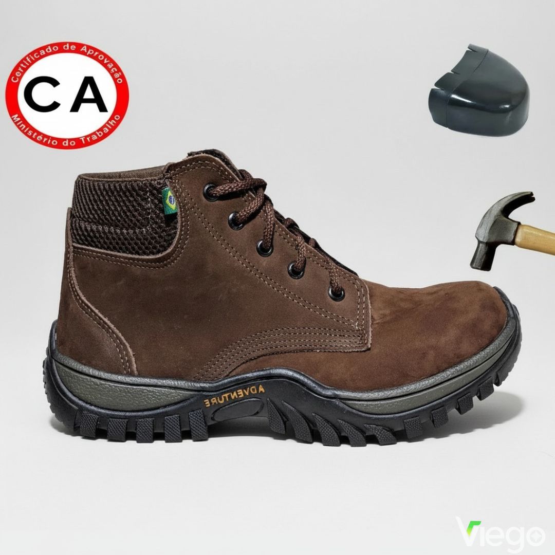 Bota Segurança Masculina Trabalho Couro Viego Loja Viego Bota de Segurança bota masculina bota masculina trabalho bota para trabalho Bota Segurança Masculina Trabalho Couro Viego Botas