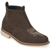 Bota Botina Country Masculina em Couro Marrom