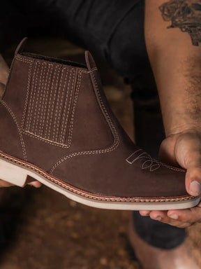 Bota Botina Country Masculina em Couro Marrom Loja Viego Bota Botina Country Masculina em Couro Marrom bota country bota country texana bota masculina bota masculina country