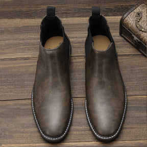 Bota Chelsea Masculina Couro Marrom Dark Retrô Loja Viego bota Bota chelsea Bota chelsea couro Bota Chelsea Masculina Couro Marrom Dark Retrô bota chelsea masculina look Bota Chelsea Masculino Clássica de Couro bota masculina bota masculina chelsea botas chelsea homem botina chelsea masculina