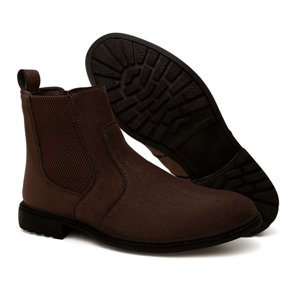 Bota Chelsea Masculina em Couro Marrom Viego Loja Viego Bonita Masculina Chelsea bota Bota chelsea Bota chelsea couro bota chelsea masculina look Bota Chelsea Masculina Para Trabalho Clássica bota chelsea masculina tratorada botina chelsea