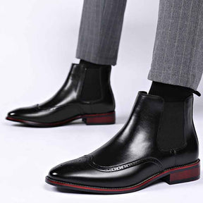 Bota Chelsea Masculino Retrô Britânico de Couro Loja Viego bota Bota chelsea Bota chelsea couro bota chelsea masculina look Bota Chelsea Masculino Clássica de Couro Bota Chelsea Masculino Retrô Britânico de Couro bota masculina
