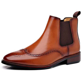 Bota Chelsea Masculino Retrô Britânico de Couro Marrom Loja Viego bota Bota chelsea Bota chelsea couro bota chelsea masculina look Bota Chelsea Masculino Clássica de Couro Bota Chelsea Masculino Retrô Britânico de Couro bota masculina