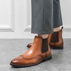 Bota Chelsea Masculino Retrô Britânico de Couro Loja Viego bota Bota chelsea Bota chelsea couro bota chelsea masculina look Bota Chelsea Masculino Clássica de Couro Bota Chelsea Masculino Retrô Britânico de Couro bota masculina