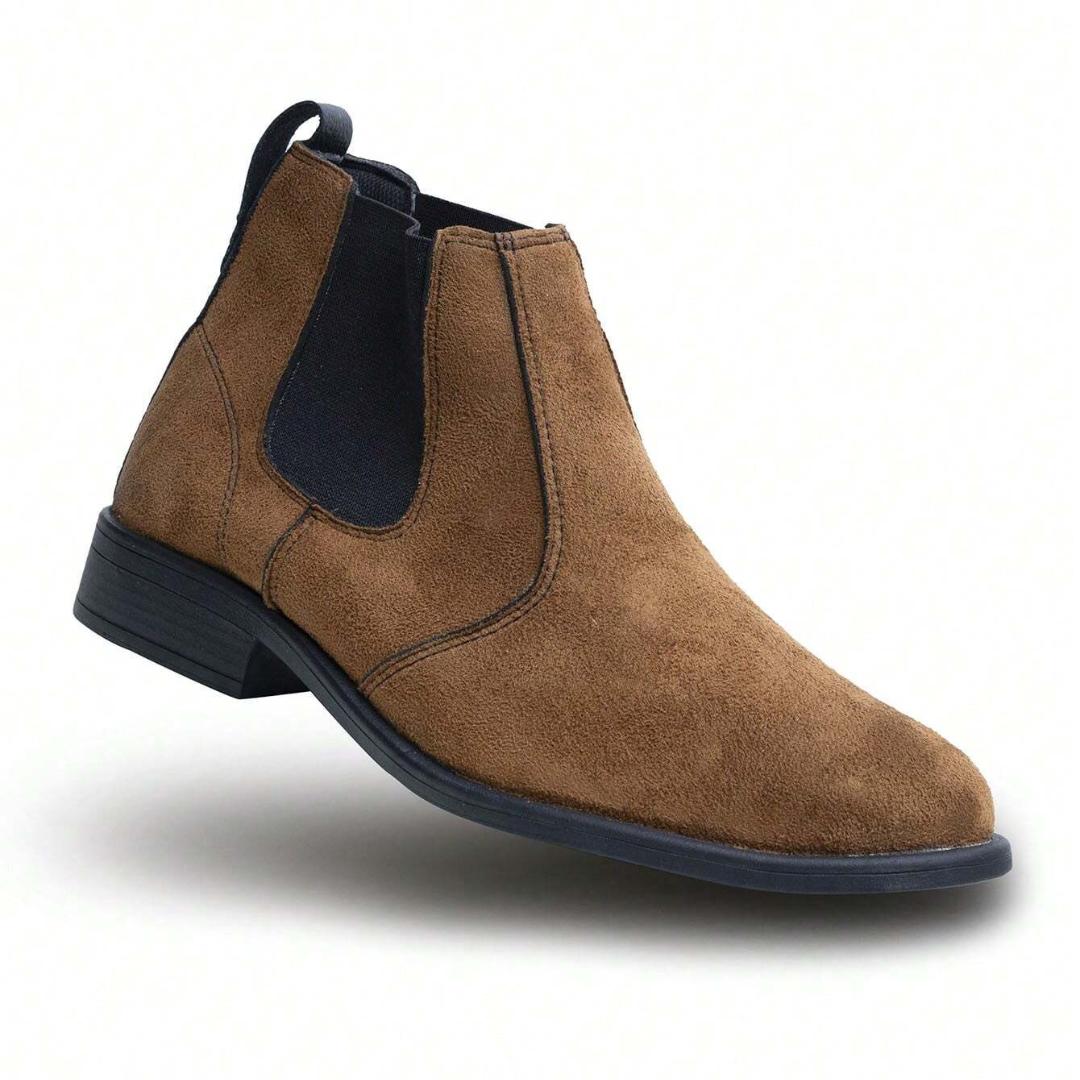 Bota Chelsea Masculino de Camurça Light Brown Loja Viego bota Bota chelsea Bota chelsea couro bota chelsea masculina look Bota Chelsea Masculina Para Trabalho Clássica Bota Chelsea Masculino de Camurça Light Brown bota masculina