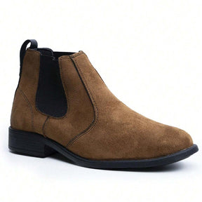 Bota Chelsea Masculino de Camurça Light Brown Loja Viego bota Bota chelsea Bota chelsea couro bota chelsea masculina look Bota Chelsea Masculina Para Trabalho Clássica Bota Chelsea Masculino de Camurça Light Brown bota masculina