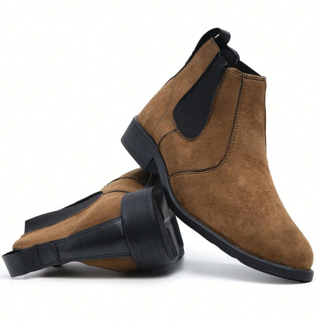 Bota Chelsea Masculino de Camurça Light Brown Loja Viego bota Bota chelsea Bota chelsea couro bota chelsea masculina look Bota Chelsea Masculina Para Trabalho Clássica Bota Chelsea Masculino de Camurça Light Brown bota masculina