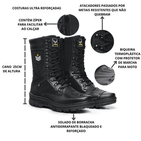 Bota Coturno Motociclista Zíper Com Protetor de Marcha Loja Viego bota bota coturno Bota Coturno Militar Masculina em Couro Legitimo Bege Bota Coturno Motociclista Zíper Com Protetor de Marcha bota masculina bota masculina couro bota masculina de couro Botas coturno bota masculina coturno bota militar coturno masculino coturno militar coturno militar masculina coturno tatico
