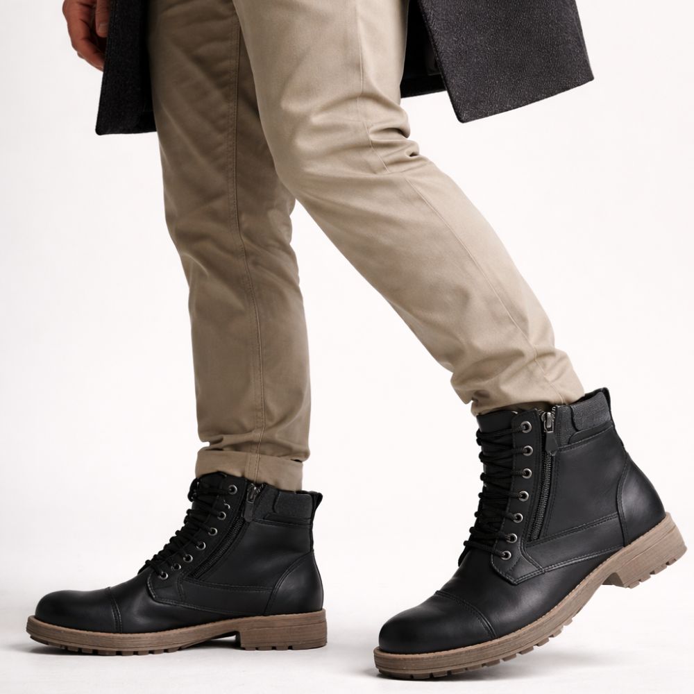 Bota Masculina Cano Alto Com Ziper - Martin Loja Viego bota cano alto bota casual bota casual masculina couro bota com zíper bota confortável bota couro bota de couro Bota de Couro Masculina American bota durável bota estilo bota formal bota martin bota masculina Bota Masculina Cano Alto Aom Ziper - Martin bota masculina de couro bota preço bota qualidade bota versátil Botas