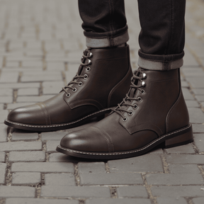 Bota de Couro Masculina American loja viego