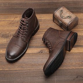 Bota de Couro Masculina American loja viego