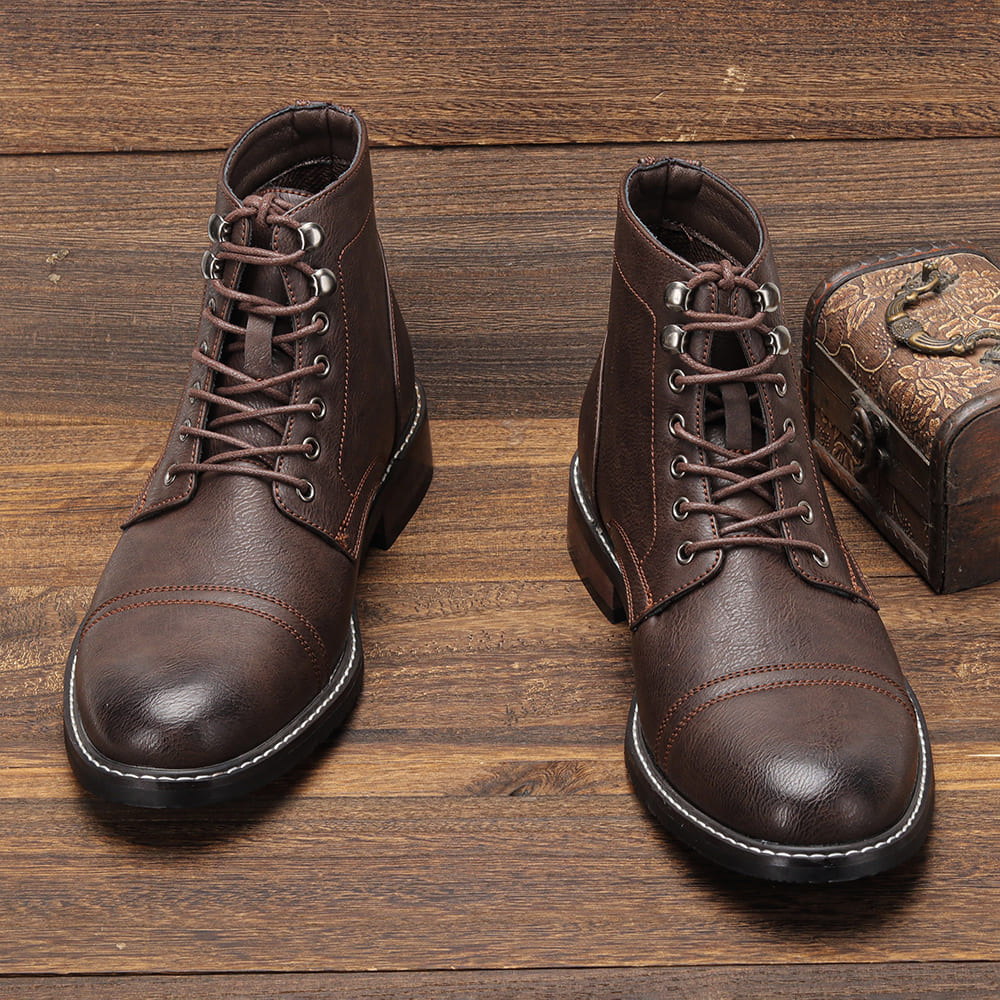 Bota de Couro Masculina American loja viego