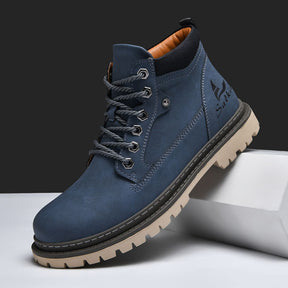 Bota de Couro Masculino Marrom Rústica Loja Viego