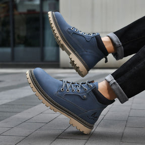 Bota de Couro Masculino Marrom Rústica Loja Viego