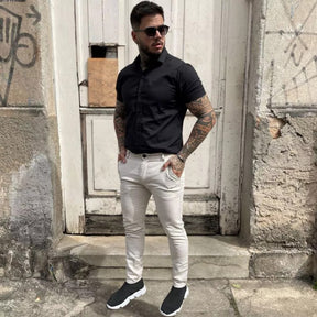 Calça Alfaiataria Masculina Bege Viego Loja Viego alfaiataria masculina calça alfaiataria masculina Calça Alfaiataria Masculina Bege Viego calça alfaiataria sarja calça alfaiataria skinny calça alfaiataria slim calça de alfaiataria calça social masculina melhores marcas de calça alfaiataria masculina