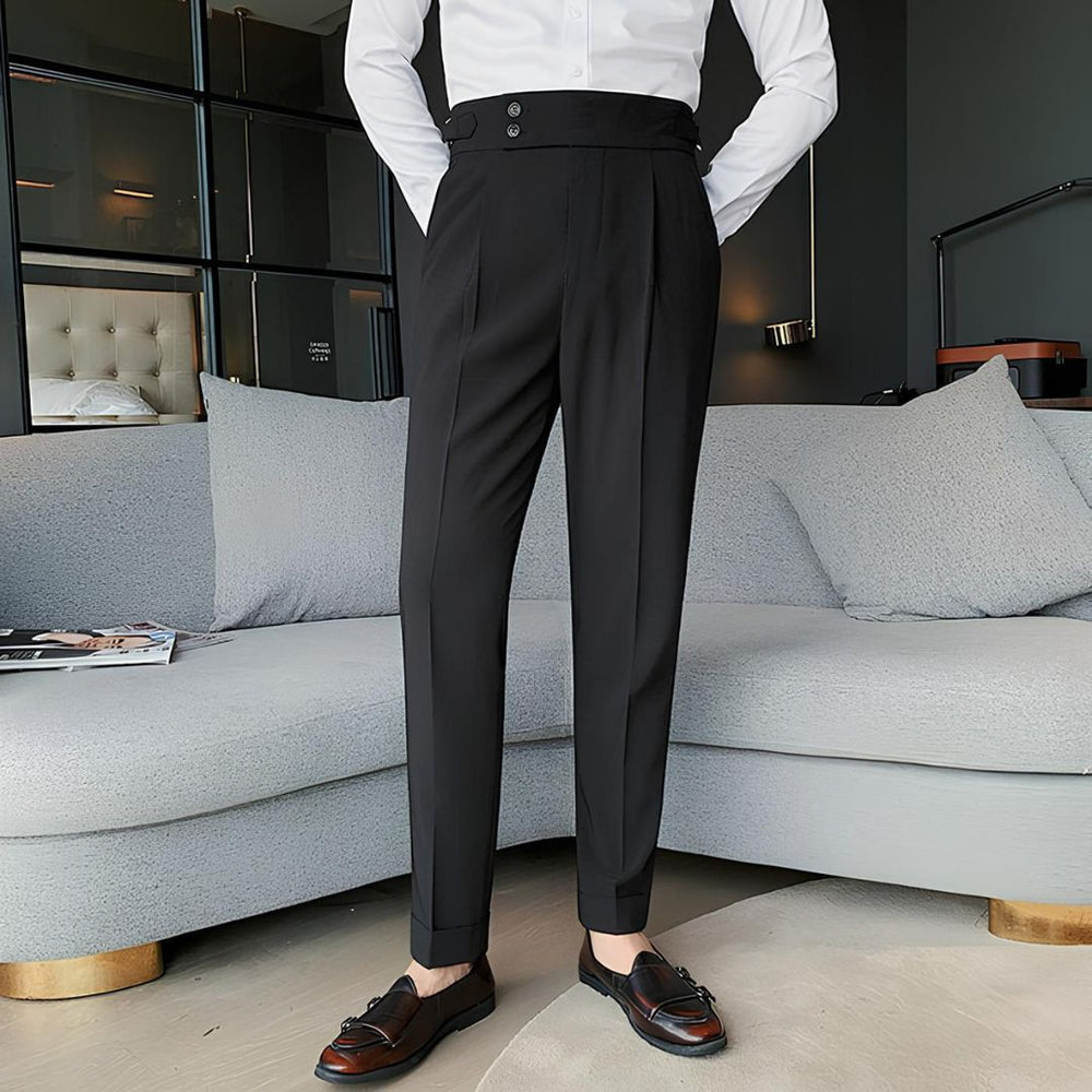 Calça Alfaiataria Masculina Preta Clássica
