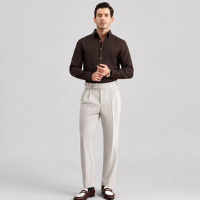 Calça Alfaiataria Masculino Bege Aspect Viego Loja Viego