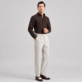 Calça Alfaiataria Masculino Bege Aspect Viego Loja Viego