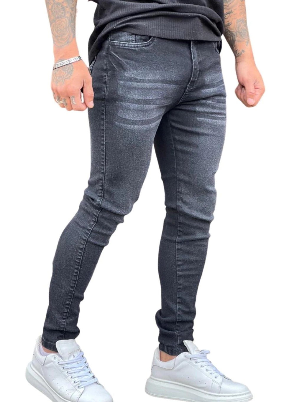 Calça Jeans Masculina Skinny Riscada Viego 48 Loja Viego calça jeans calça jeans masculina Calça Jeans Masculina Skinny Riscada Viego calça jeans preta