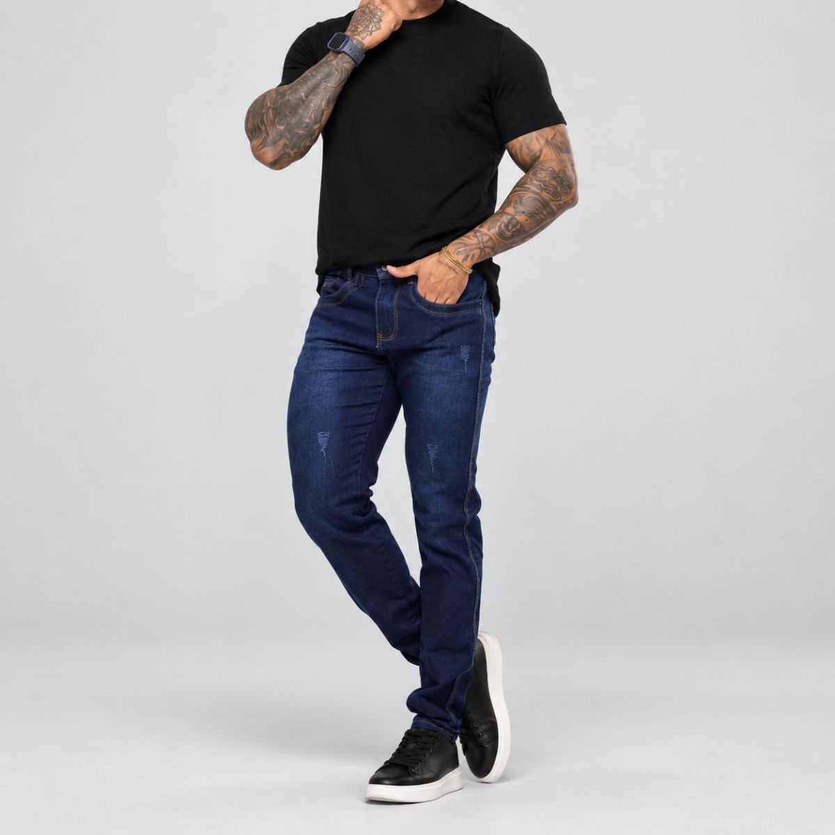 Calça Jeans Masculina Slim Fit Viego Elegance
