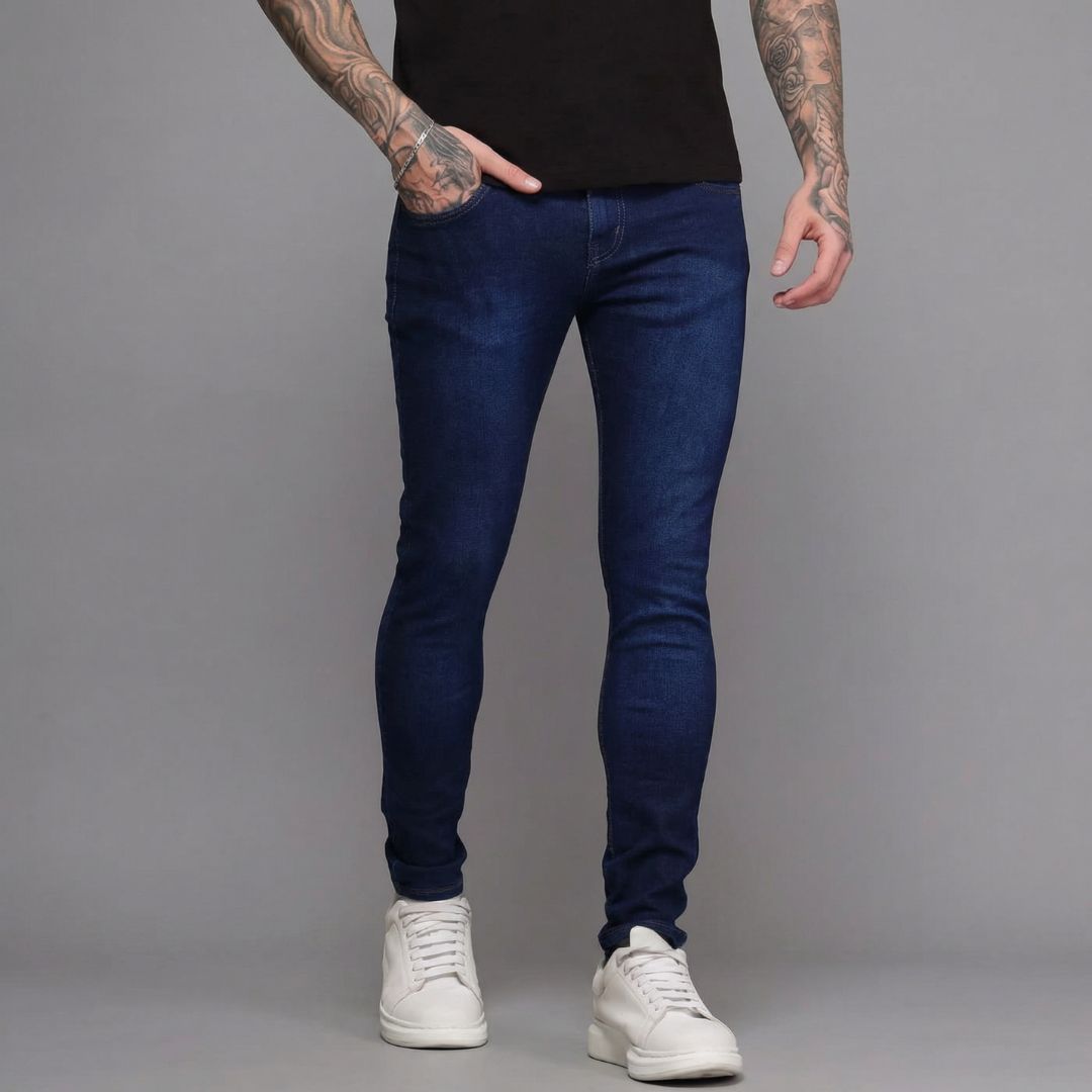Calça Jeans Masculina Escura Modelo Urban Azul Escuro loja viego calça calça jeans masculina calça jeans masculina com elastano calça jeans masculina escura Calça Jeans Masculina Escura Modelo Urban calça jeans masculina social