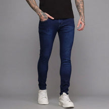 Calça Jeans Masculina Escura Modelo Urban Azul Escuro loja viego calça calça jeans masculina calça jeans masculina com elastano calça jeans masculina escura Calça Jeans Masculina Escura Modelo Urban calça jeans masculina social
