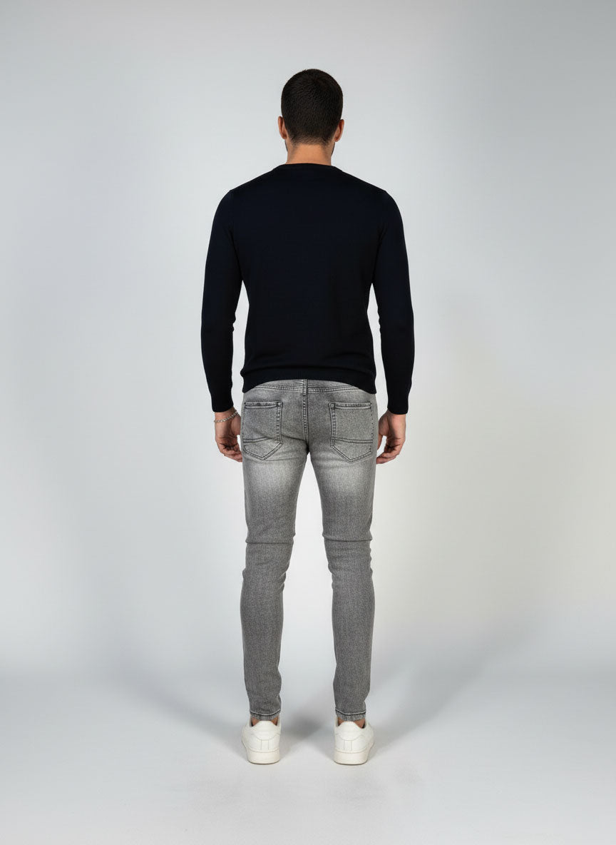 Calça Jeans Masculina Skinny Marmorizada Cinza Claro com Lycra Loja Viego calça jeans calça jeans masculina calça jeans masculina preta Calça Jeans Masculina Skinny Marmorizada Cinza Claro com Lycra calça jeans preta