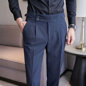 Calça Alfaiataria Masculina Azul Navy Seals Loja Viego