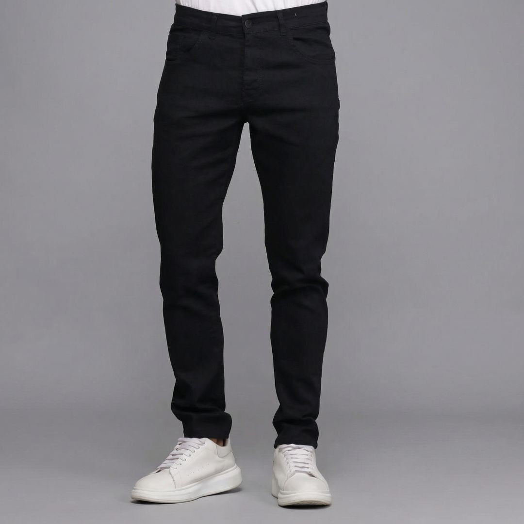 Calça Jeans Masculina Preta Modelo All Black Loja Viego