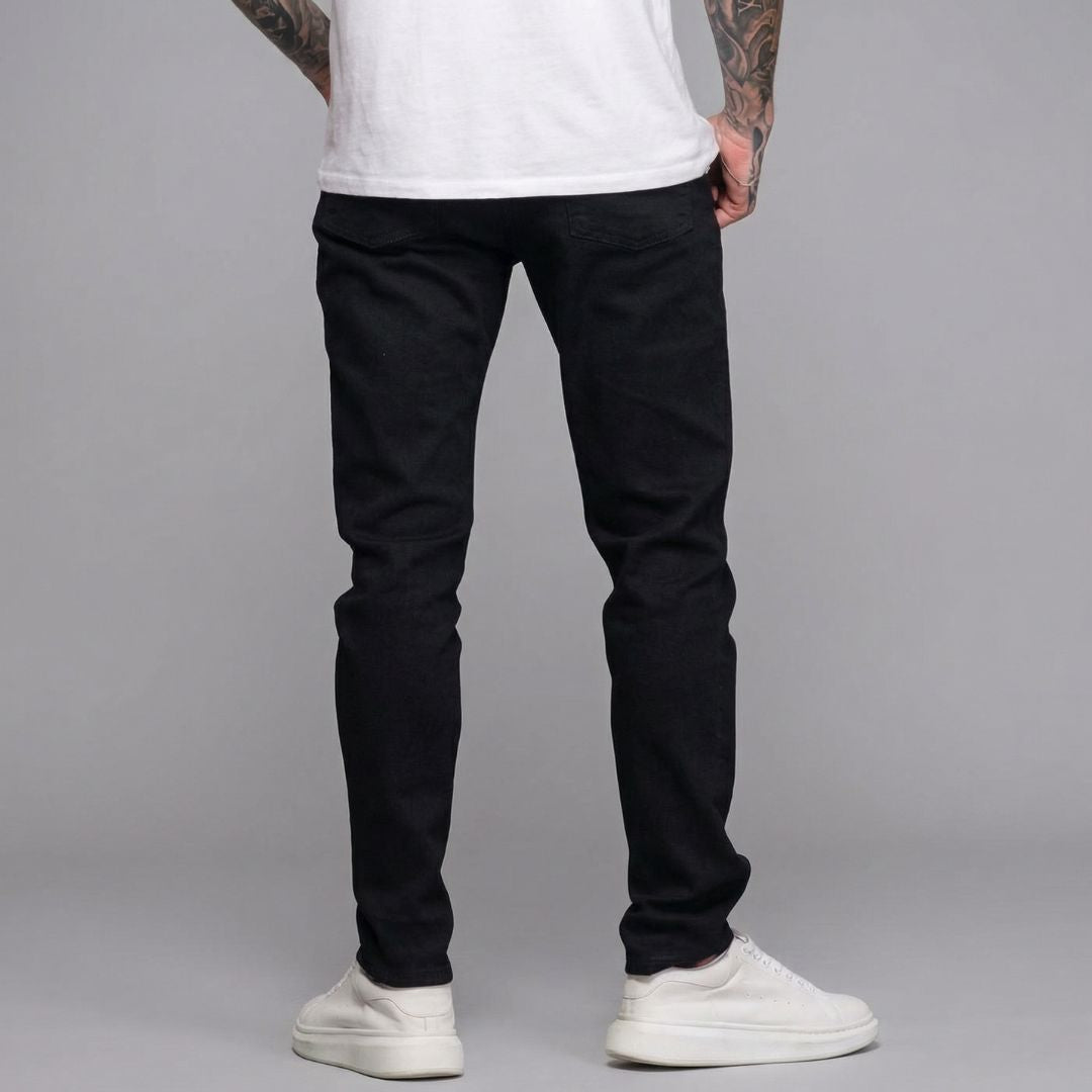 Calça Jeans Masculina Preta Modelo All Black Loja Viego