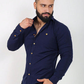 Camisa Social Manga Longa Masculina Urban Loja Viego camisa manga longa camisa social Camisa Social Manga Longa Masculina Urban camisa social masculina