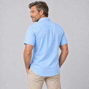 Camisa Social Masculina Azul Modelo Kali Loja Viego