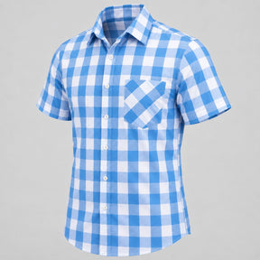 Camisa Xadrez Masculina Azul Ocean Loja Viego