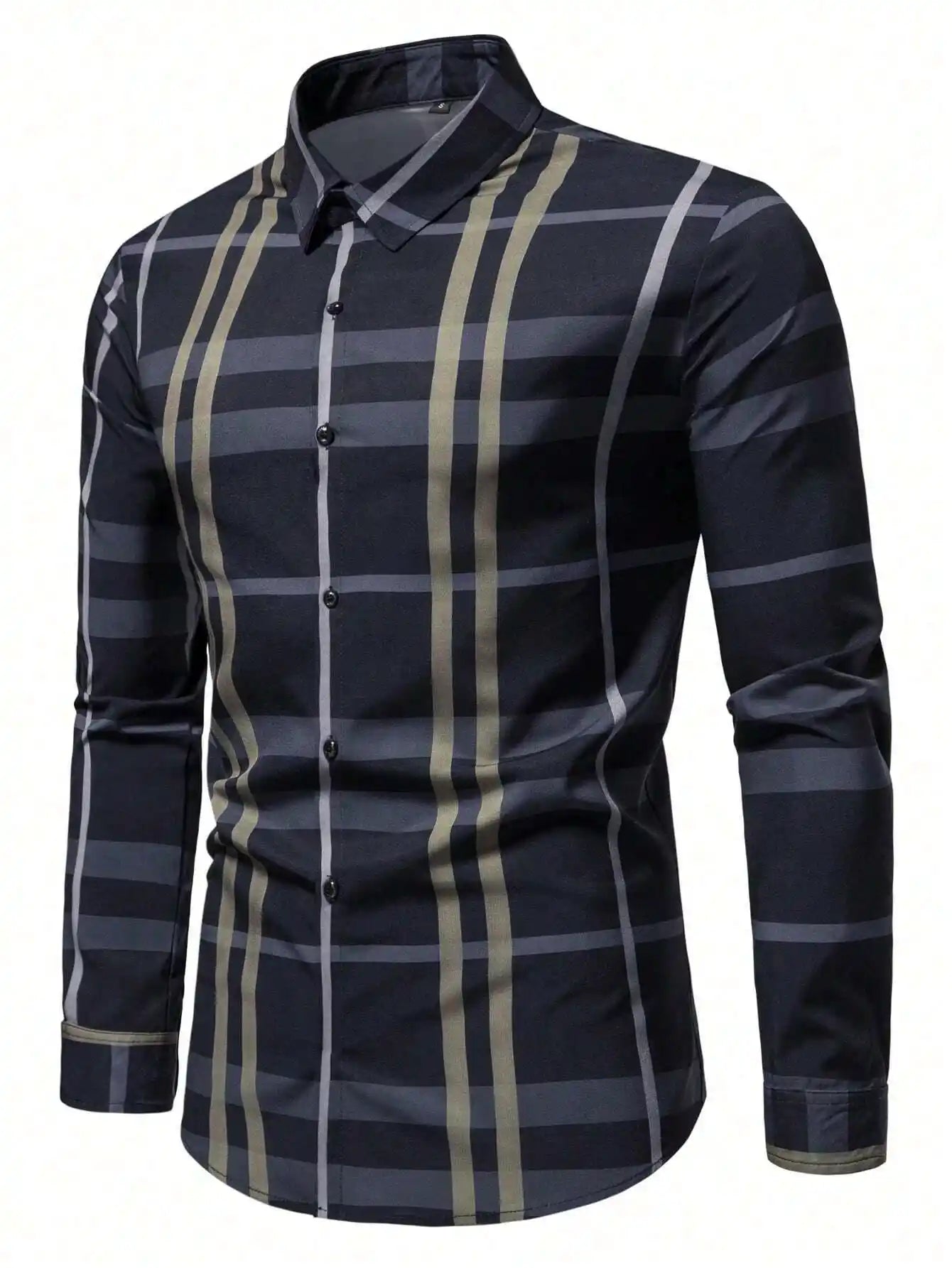 Camisa Xadrez Masculina Azul Marinho Grid Loja Viego camisa xadrez camisa xadrez elegante camisa xadrez lenhador camisa xadrez manga longa camisa xadrez masculina Camisa Xadrez Masculina Azul Marinho Grid camisa xadrez moda masculina camisa xadrez social