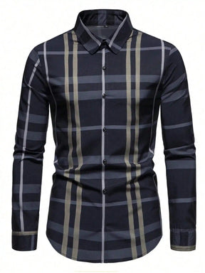 Camisa Xadrez Masculina Azul Marinho Grid Loja Viego camisa xadrez camisa xadrez elegante camisa xadrez lenhador camisa xadrez manga longa camisa xadrez masculina Camisa Xadrez Masculina Azul Marinho Grid camisa xadrez moda masculina camisa xadrez social