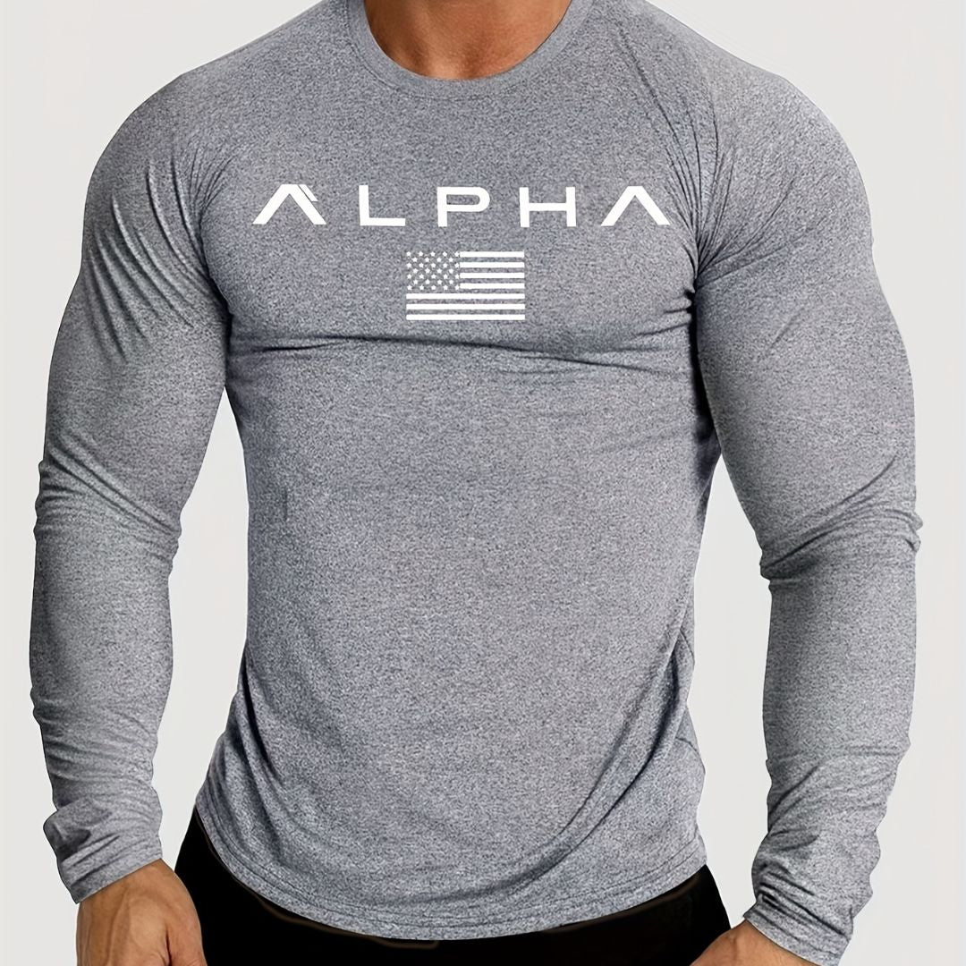 Camiseta Masculina para Academia Esportiva Alpha Cinza Loja Viego camisa academia camisa esportiva camiseta academia camiseta academia masculina camiseta de academia Camiseta Masculina para Academia Esportiva Alpha camiseta para academia