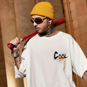 Camiseta Oversized Masculina - Cool Streetwear Loja Viego camisa oversized preta camiseta casual oversized camiseta oversized Camiseta Oversized Masculina - Cool Streetwear oversized