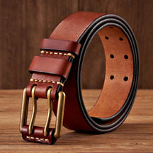 Cinto Masculino Couro Genuíno Artesanal Vintage Viego